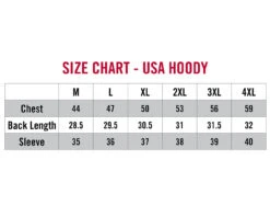 Striker Ice - USA Hoody Camo -Fishing Equipment Shop 32145XX USA Hoody Size Chart 1800x1800 40715.1629984854