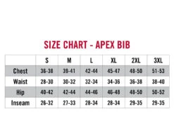 Striker Ice - Men's Apex Bib - Smoke 9 Striker Ice - Men's Apex Bib - Smoke -Fishing Equipment Shop 62110XX Apex Bib Size Chart 1800x1800 92757.1629906070