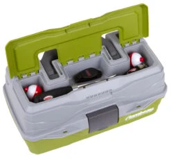 Flambeau 1 Tray Tackle Green/Gray Hard Tackle Box 9 Flambeau 1 Tray Tackle Green/Gray Hard Tackle Box -Fishing Equipment Shop 6381TB 1Tray LIDPropped 1600x1600 67355.1616588000