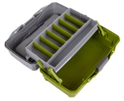 Flambeau 1 Tray Tackle Green/Gray Hard Tackle Box 8 Flambeau 1 Tray Tackle Green/Gray Hard Tackle Box -Fishing Equipment Shop 6381TB 1Tray Open 1600x1600 12440.1616588000