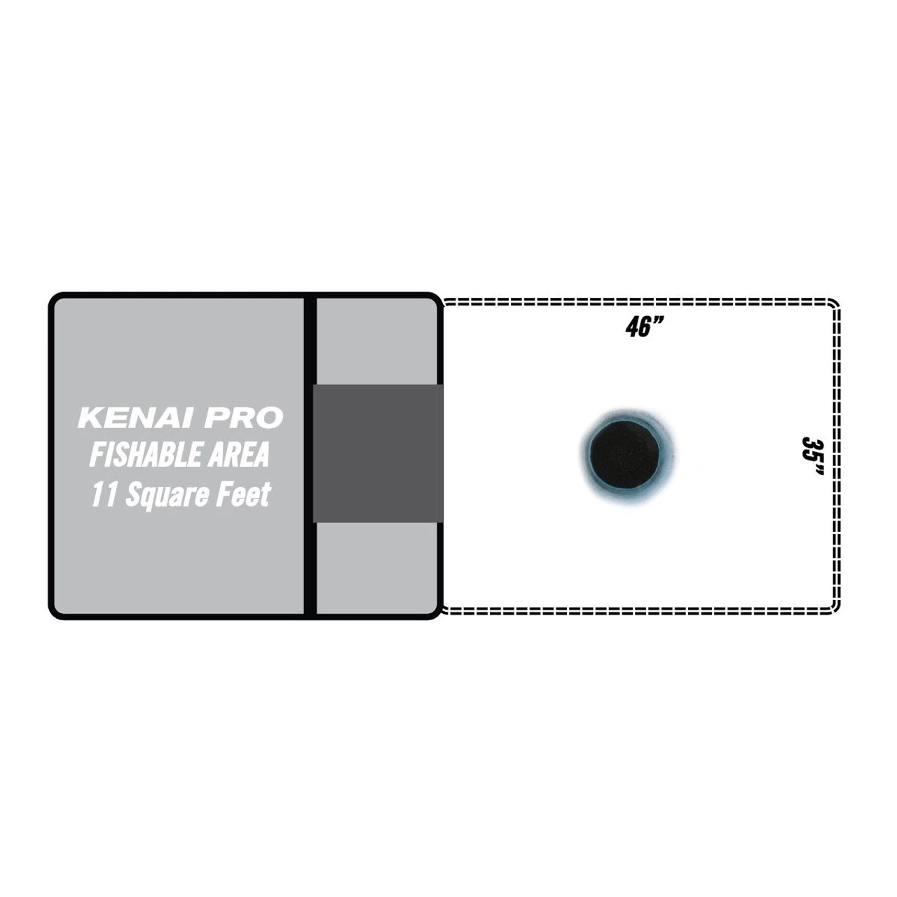 Clam Kenai Pro Portable 1 Man Ice Shelter - 115957 4 Clam Kenai Pro Portable 1 Man Ice Shelter - 115957 - Image 2