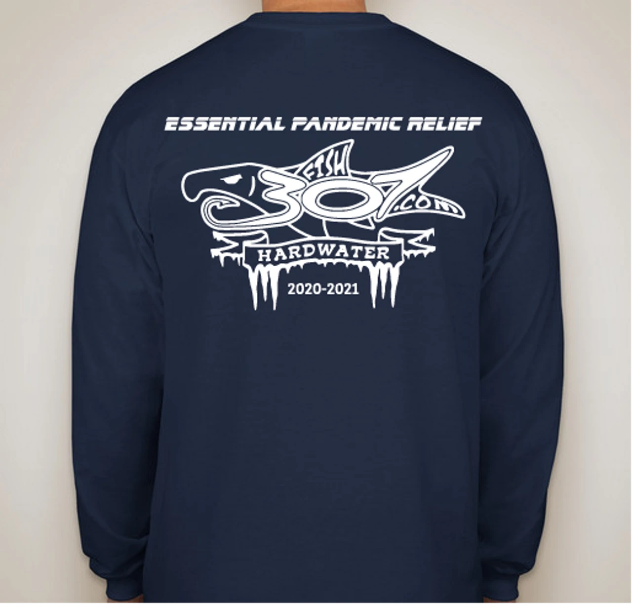 FISH307 Long Sleeve 2020-2021 Ice Fishing T-Shirt 3 FISH307 Long Sleeve 2020-2021 Ice Fishing T-Shirt - Image 2