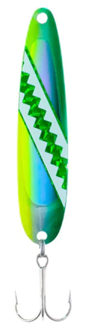 Michigan Stinger Spoons - STINGRAY SIZE - NS399 - UV Green Dolphin 3 Michigan Stinger Spoons - STINGRAY SIZE - NS399 - UV Green Dolphin