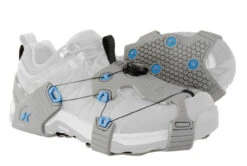 Korkers Ice Walker Cleats - Gray / Aqua - Medium